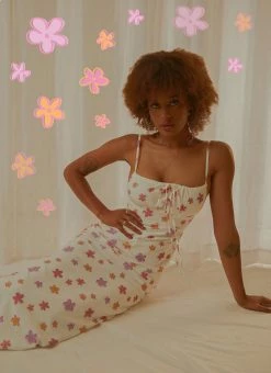 Hot Sale ๐ฅฐ Peppermayo Exclusive - Boat Rides Maxi ๐ Dress - Pink Wild Poppies ๐