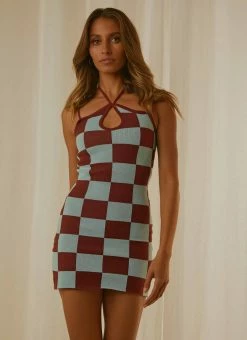 Cheapest 🥰 Peppermayo - In My Head Mini 👗 Dress - Blue Check 🛒