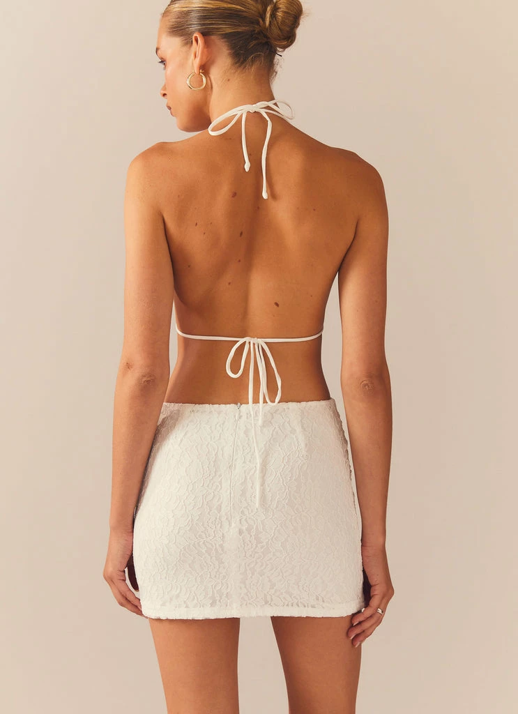 Cheap ๐งจ Peppermayo Exclusive - Not For The Faint Of Heart Lace Mini ๐ Dress - Ivory ๐ - Image 5