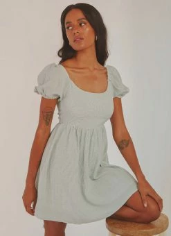 Best deal βοΈ Peppermayo - On The Horizon Mini π Dress - Sage Gingham π
