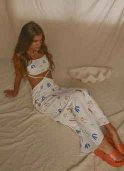 Buy 🌟 Peppermayo Exclusive - Natural Muse Linen Maxi 👗 Dress - Santorini 🧨