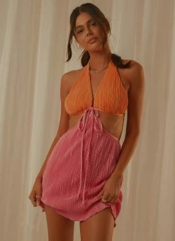 Deals ๐ฏ Peppermayo Exclusive - Venus Mini ๐ Dress - Pink And Orange ๐