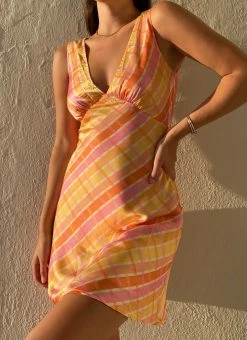 Flash Sale 💯 Peppermayo Exclusive - Audrey Vintage Slip 👗 Dress - Splice Check 🧨