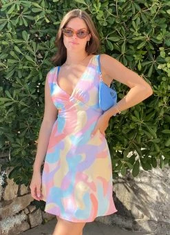 Promo 👏 Peppermayo Exclusive - Audrey Vintage Slip 👗 Dress - Pastel Wave 😀