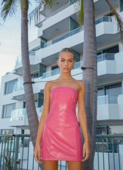 Deals 🤩 Peppermayo Exclusive - Marbella Tube 👗 Dress - Magenta PU 🔥