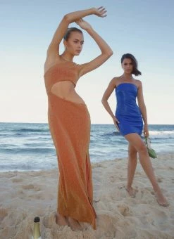 Coupon 🛒 Peppermayo Exclusive - Palace Hotel Maxi 👗 Dress - Tangerine 😉