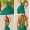 Deals 👍 Peppermayo Exclusive - Heaven Crochet 👗 Dress - Green Splice 😉