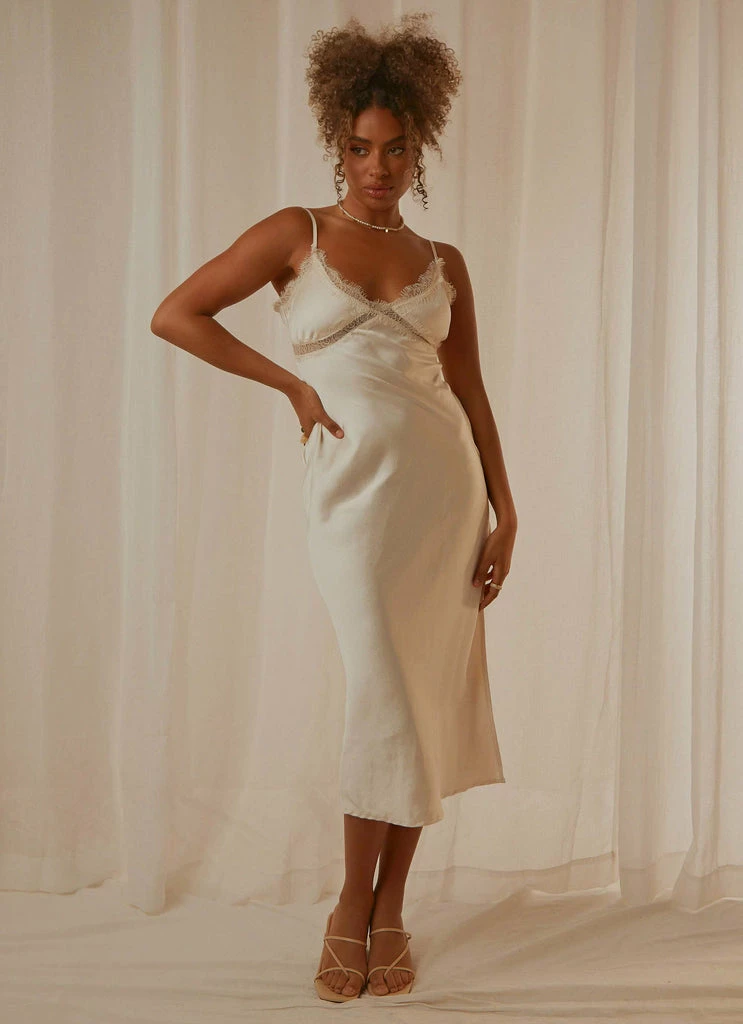 Cheapest π₯ Peppermayo - True Lovers Midi π Dress - Ivory β