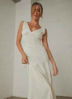 Best deal 🔥 Peppermayo Exclusive - Loren Midi 👗 Dress - Ivory ❤️