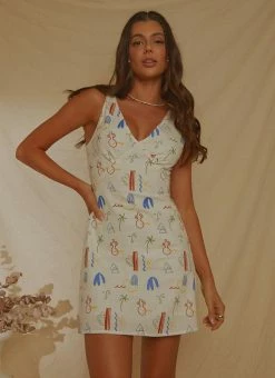 Brand new 😍 Peppermayo Exclusive - Audrey Vintage Linen Slip 👗 Dress - Santorini 🥰