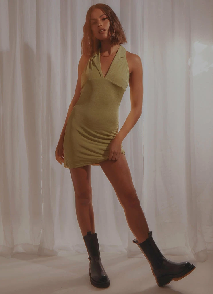 Best deal ๐ Peppermayo Exclusive - Route 66 Mini ๐ Dress - Lime Green ๐