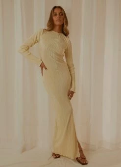 Cheapest 🛒 Peppermayo Exclusive - French Avenues Maxi 👗 Dress - Ivory Cream 🛒