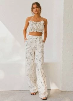 Wholesale 🎁 Peppermayo X Rikki Day - Sicilian Linen Pants - Aperitivo ⌛