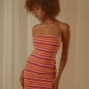 Wholesale 🌟 Peppermayo Exclusive - Yasmine Knit Mini 👗 Dress - Pink Stripe 🔥