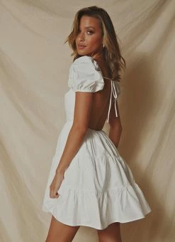 Best Sale 🔔 Peppermayo Exclusive - Parisian Streets Mini 👗 Dress - White 😉