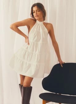 Best Sale 👍 Peppermayo Exclusive - Liv Tier 👗 Dress - White ✔️