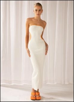 Best Sale 😍 Peppermayo Exclusive - Sunrise Cove Maxi 👗 Dress - Ivory 🎁